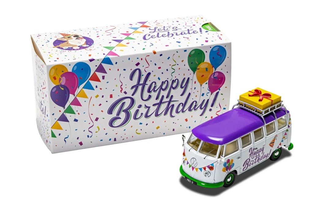 Corgi CC02734 1:43 福斯露營車主題，生日快樂！