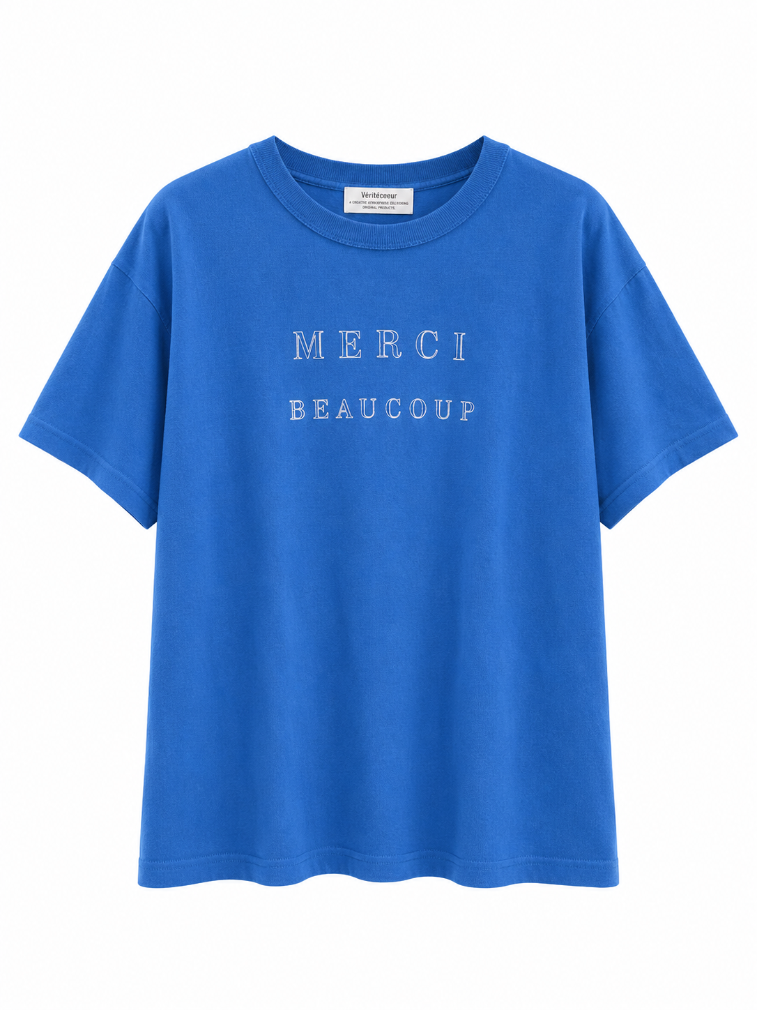 MERCI字母T-shirt