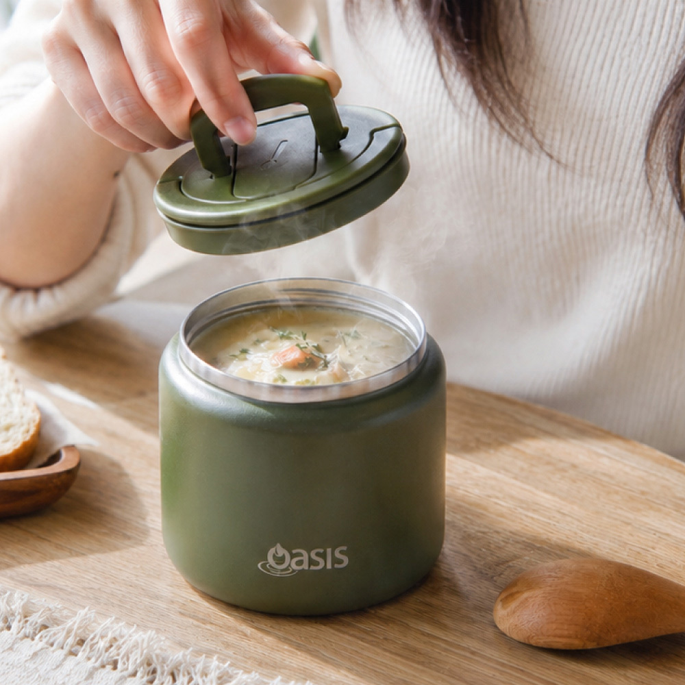 Oasis Food Flask with Spork 700ml