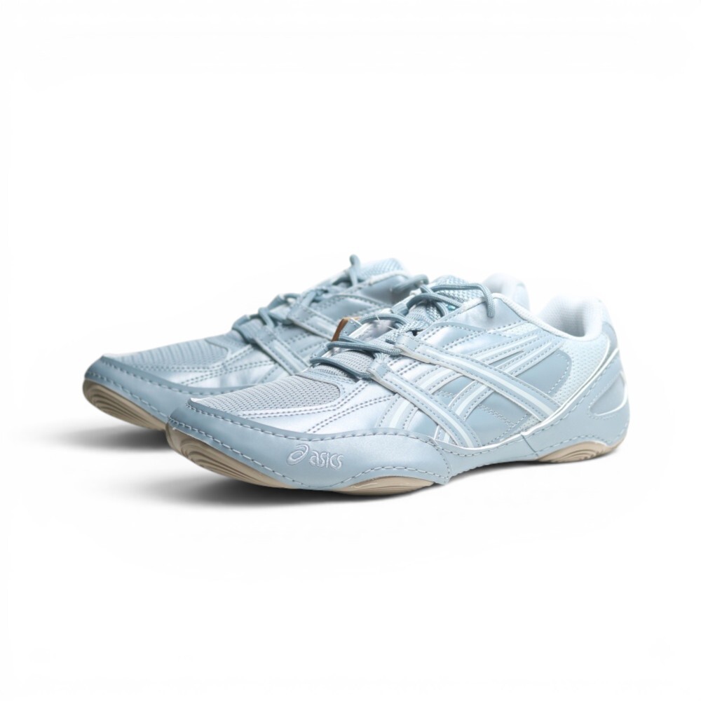 ASICS 休閒鞋 HYPERSYNC 冰河藍 薄底 復古鞋 女 1203A879400