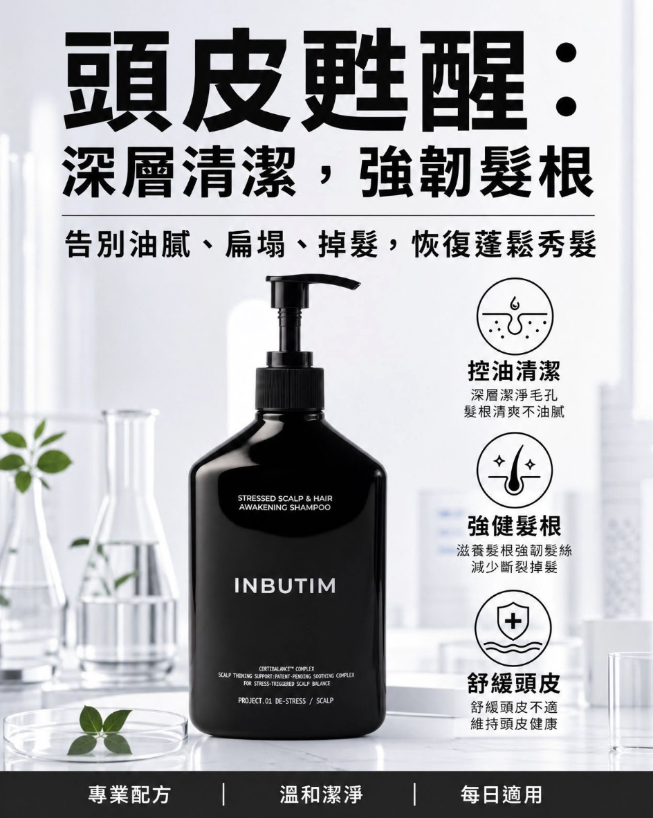 INBUTIM tress Scalp & Hair Awakening Shampoo 450 ml