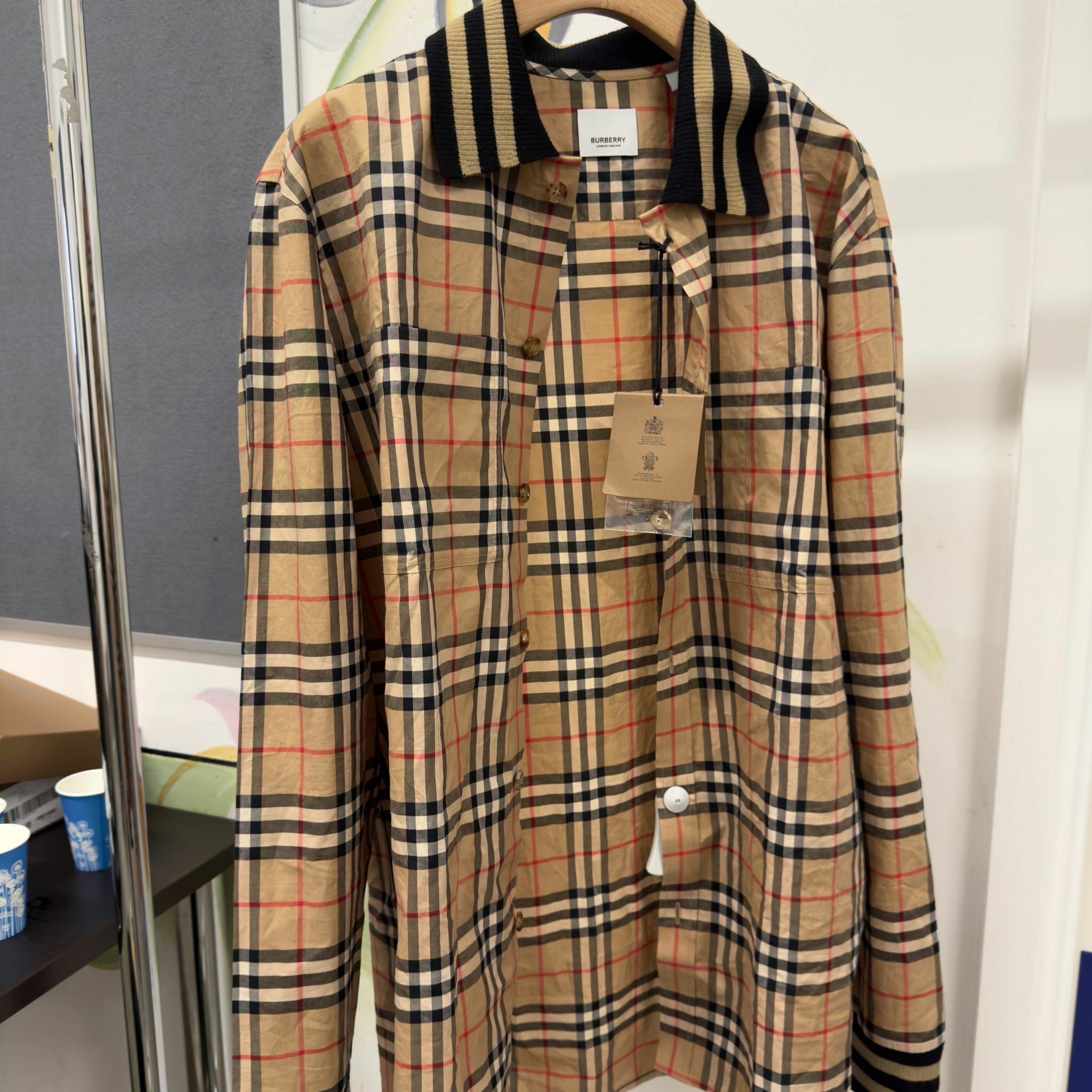 OTH-LLG0720-006 Burberry經典紋裇衫(【次品】 M碼 48寸胸 (A6)