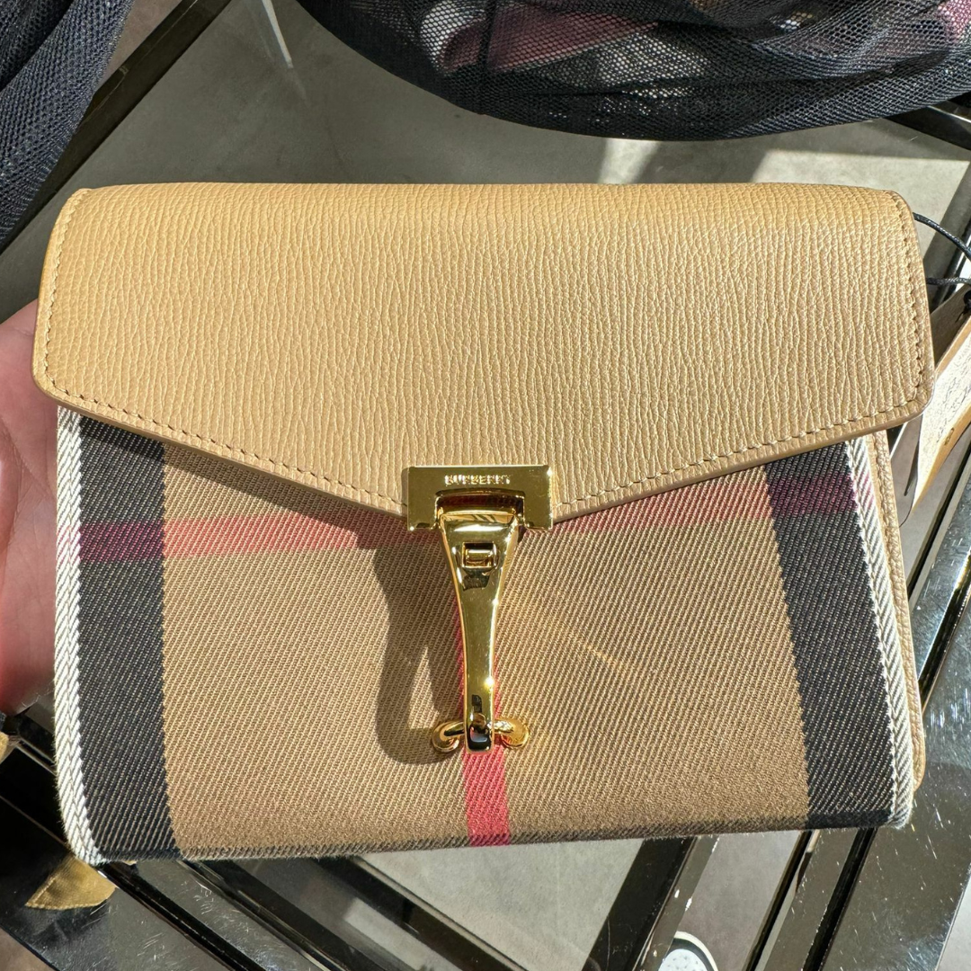OTH-LLG0720-021 Burberry卡其色長形手袋 (A21)