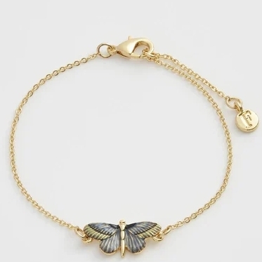 OTH-LLG0720-057 Deco Butterfly Blue Bracele (A57)