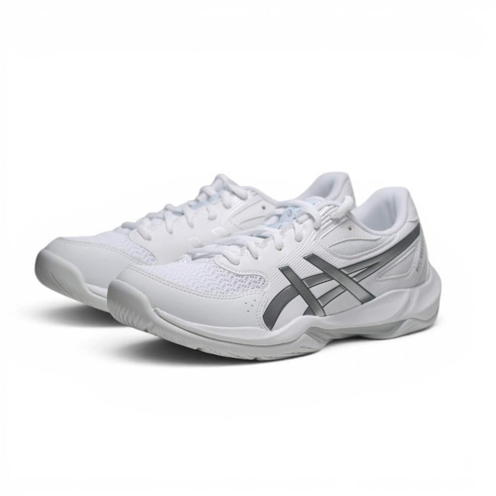 ASICS 排球鞋 GEL-ROCKET 12 白銀 羽排鞋 男女 1073A080105
