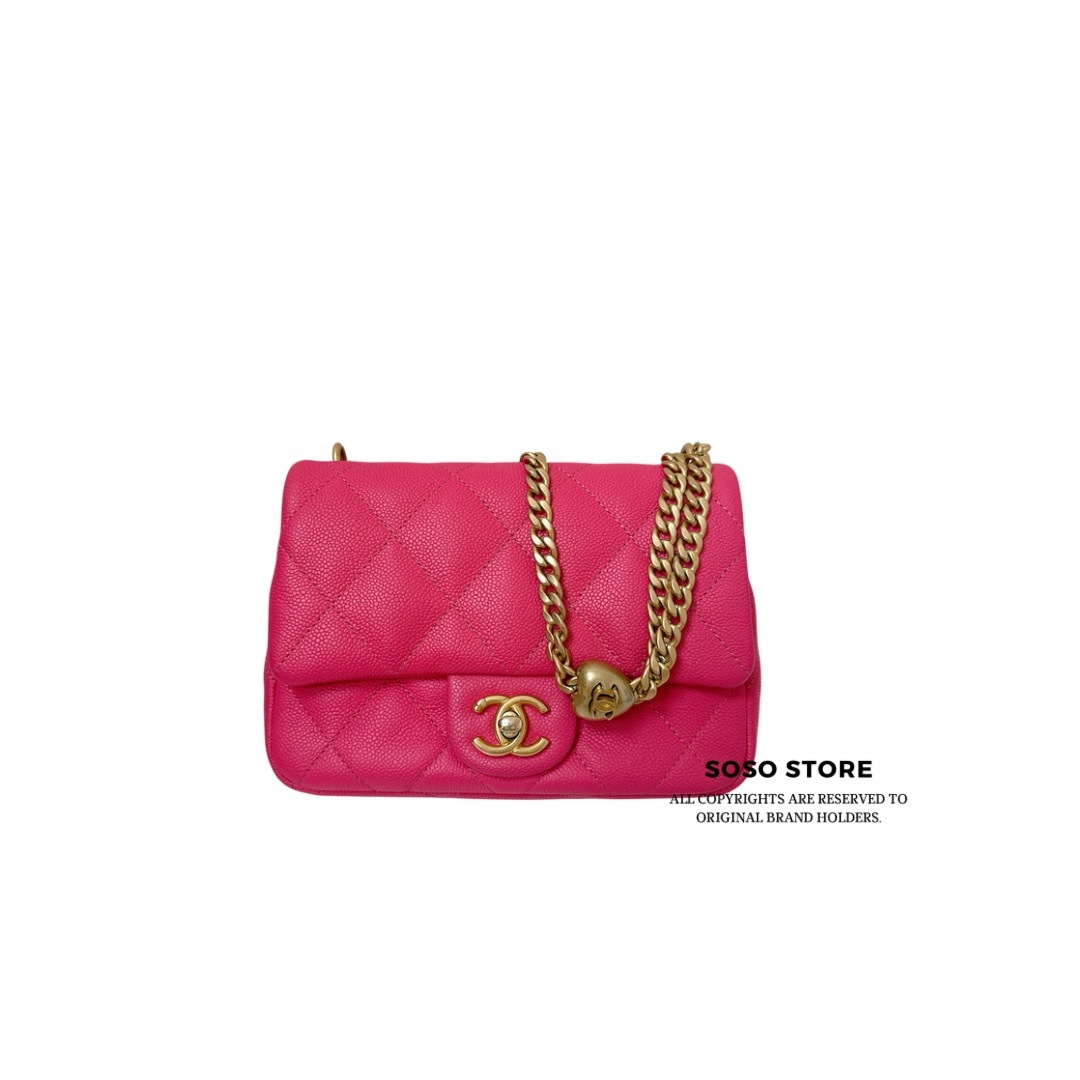 Chanel Mini Sweetheart Flap Bag - Pink / GHW
