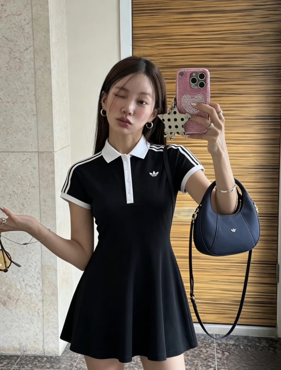 （預購）Adidas Originals 復古POLO網球連身裙🖤