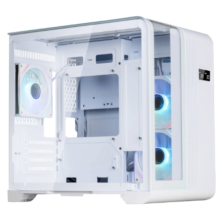 1st Player RT5 M-ATX Case with 3 ARGB Fans (White)