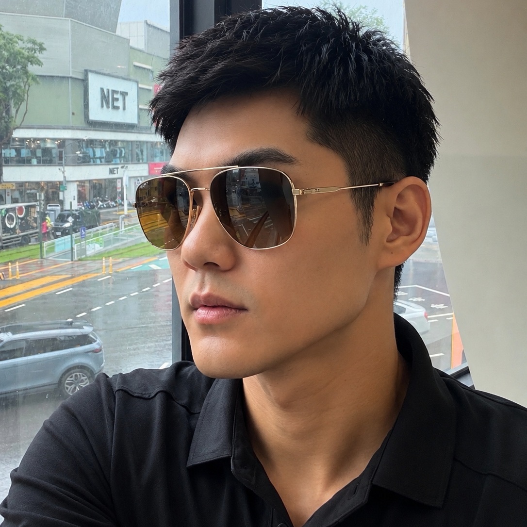 【RayBan】RB8097 9265M2-59mm 飛行員偏光太陽眼鏡#日本製純鈦系列♣ (芒金色|啡色漸變偏光)