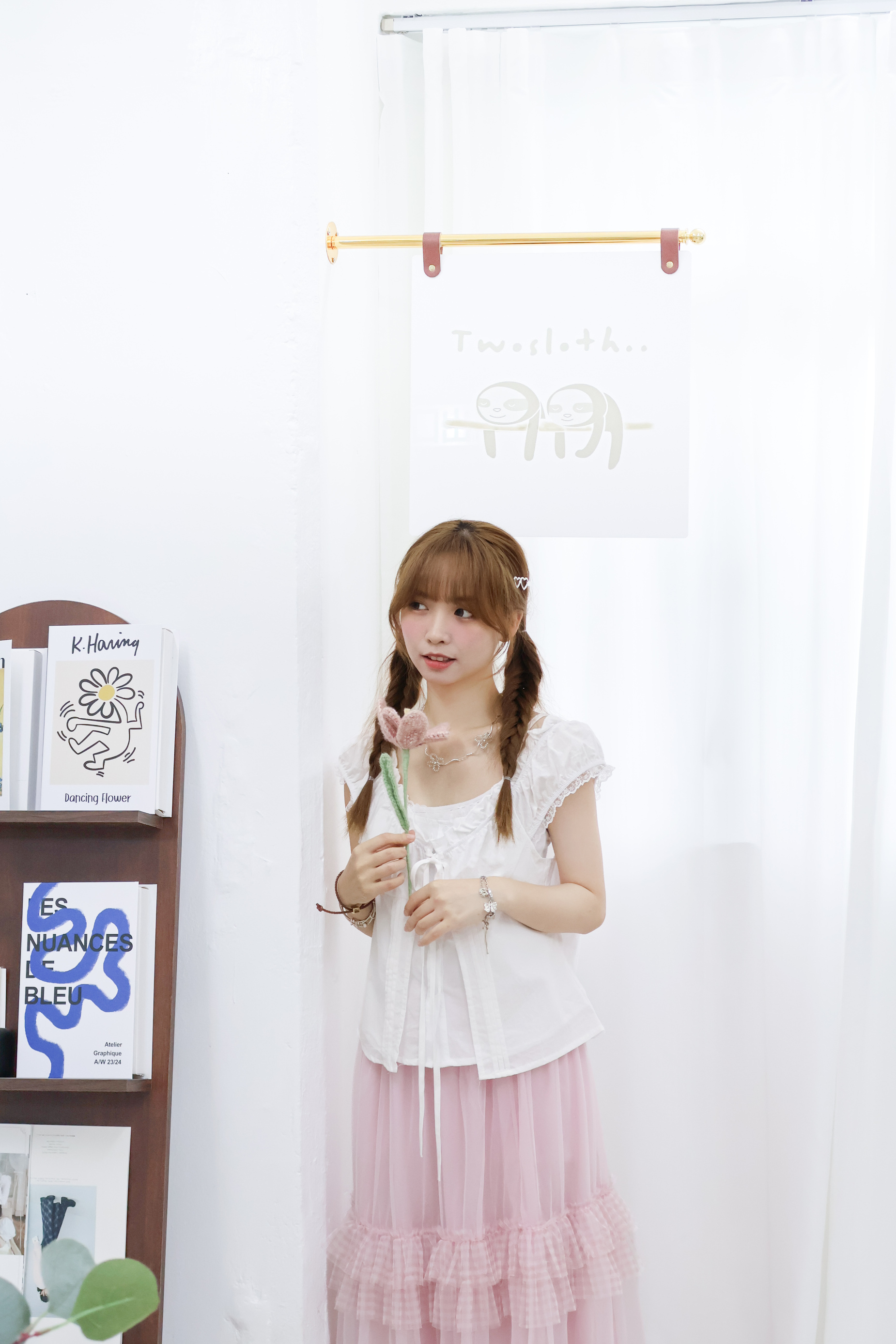 溫柔Lace邊假兩件Blouse · 3色入