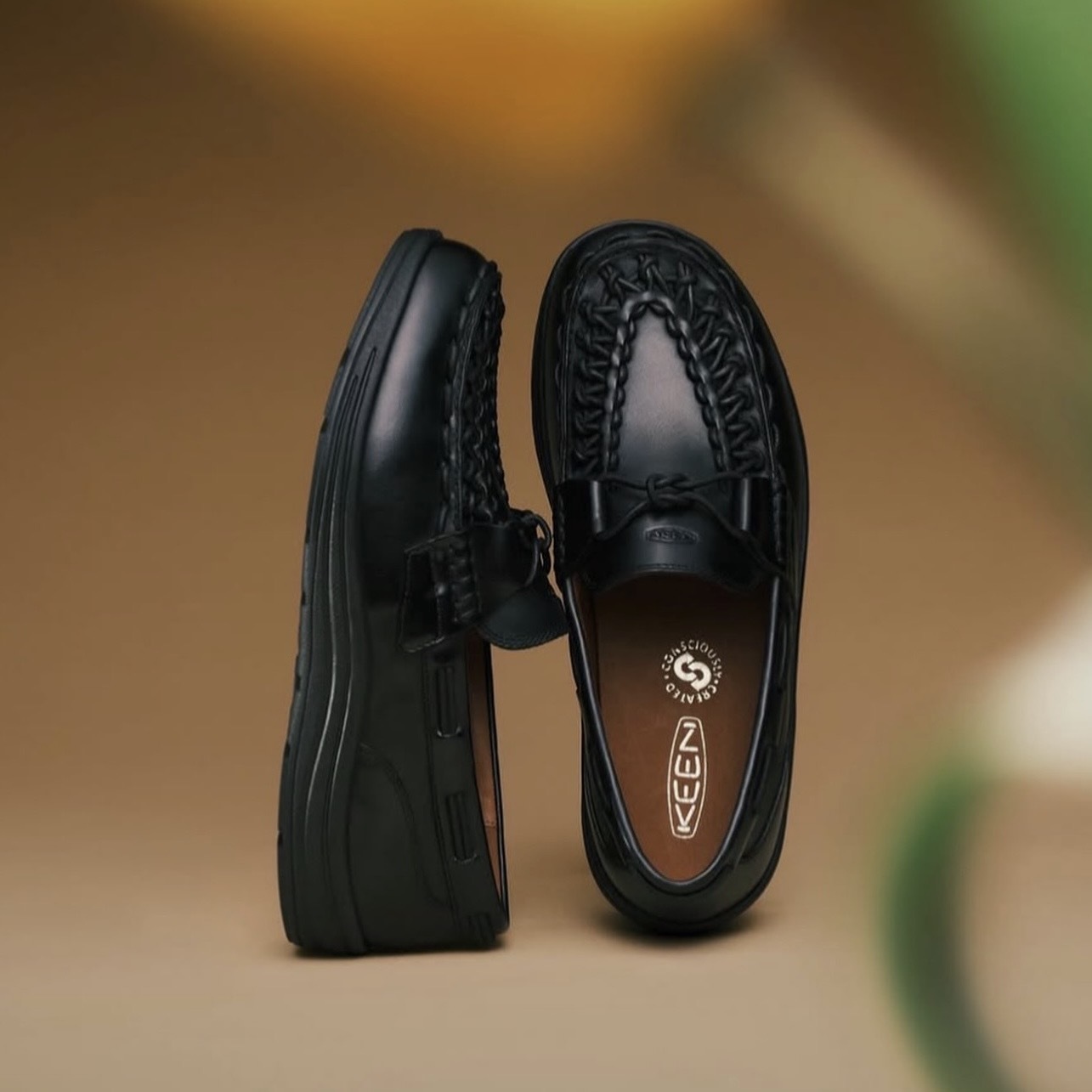 KEEN UNEEK LOAFER 黑色 樂福鞋 編織 懶人鞋 休閒 復古穿搭 男鞋 1032748