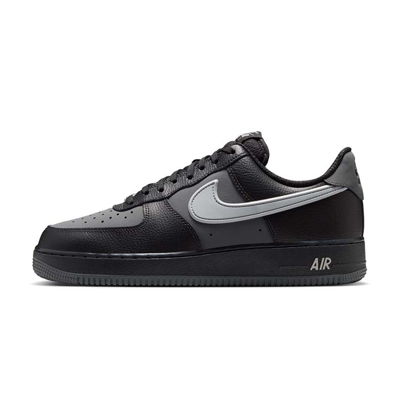 Nike Air Force 1 07 LV8 拼接 皮革 休閒鞋 黑色 煙灰色 男鞋 IR1475-010 [台灣現貨]