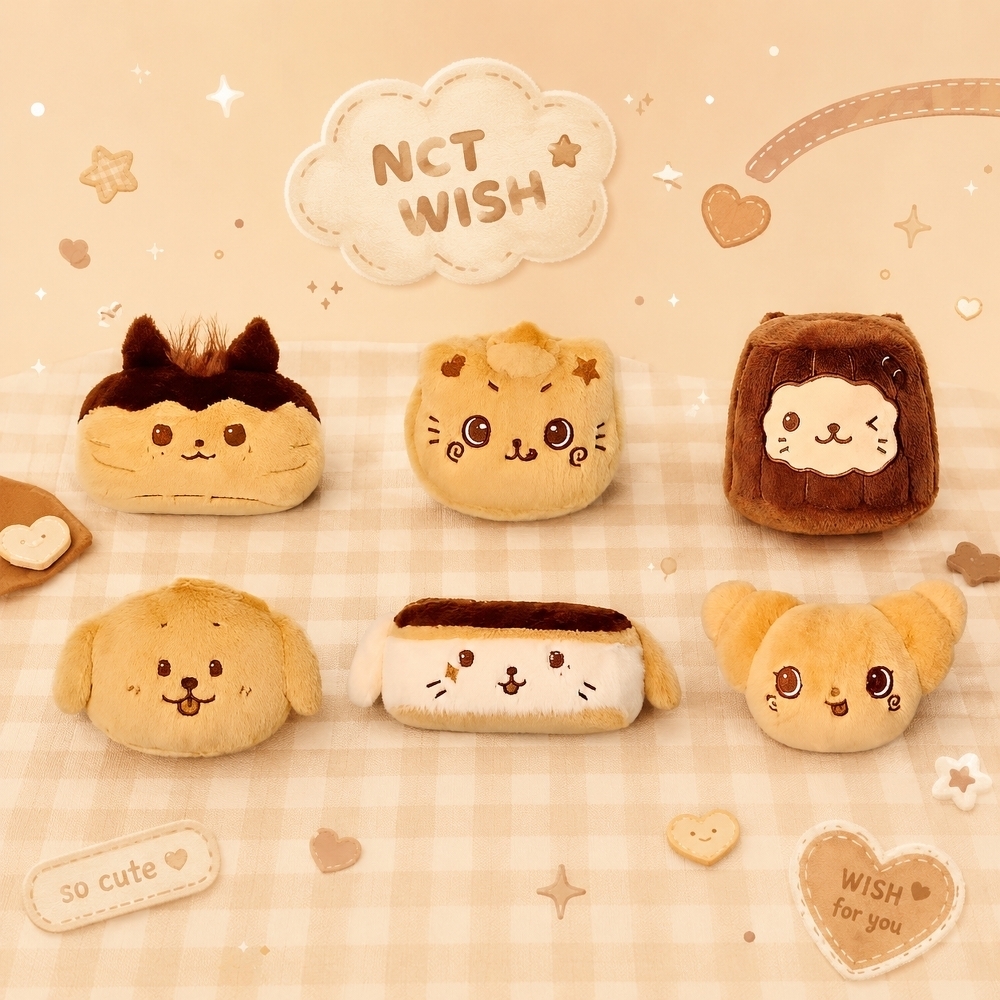 【SM官方正版】NCT WISH Wish Bakery 快閃系列 麵包願望娃娃 明星周邊 絨毛公仔