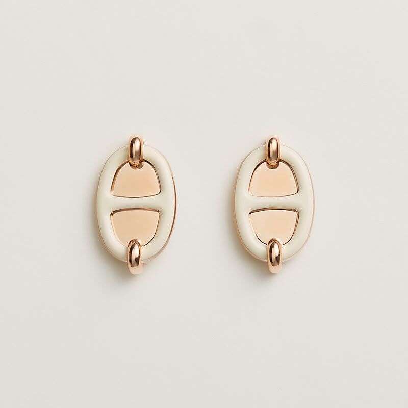 Mini maillon earrings D3 creme CD