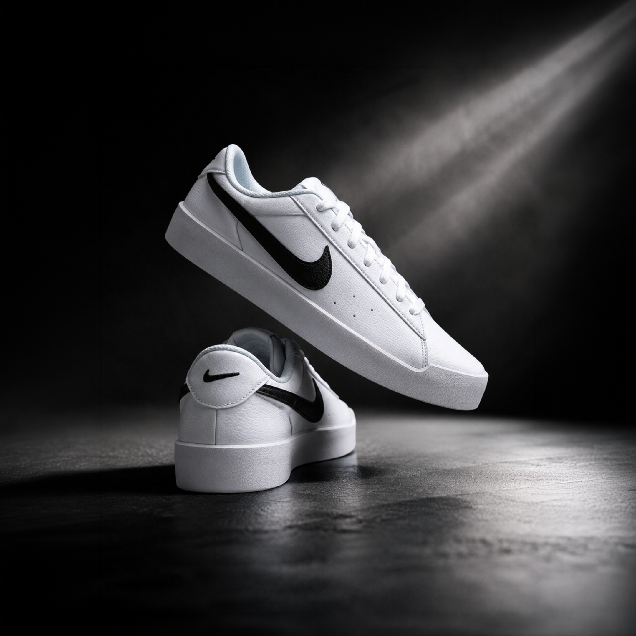 NICEDAY 現貨 Nike Court Heritage SL 白 白黑 純白 板鞋 IQ9750-104