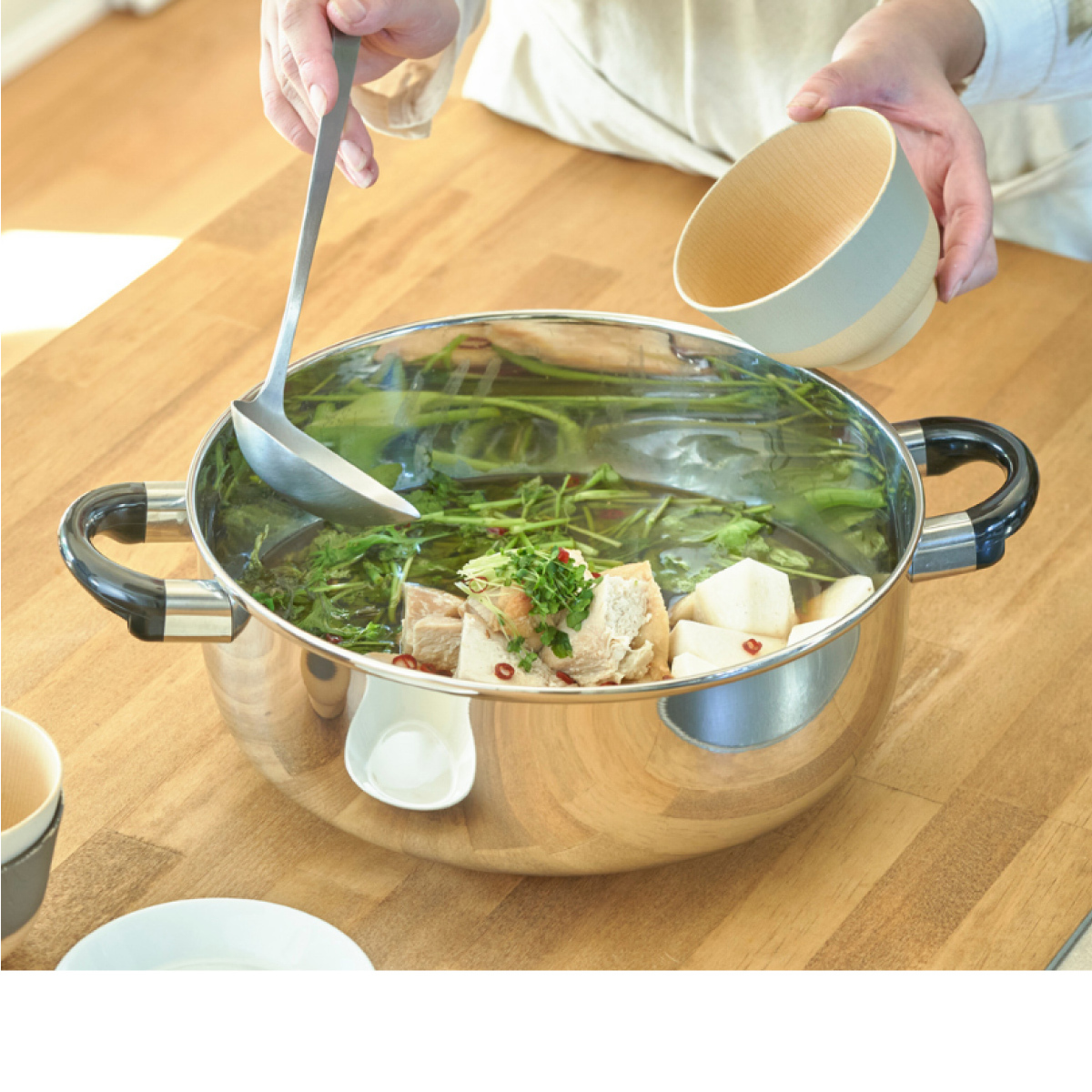Miyaco Object D25cm 3.7L IH Table Pan with Lid -OJ-8