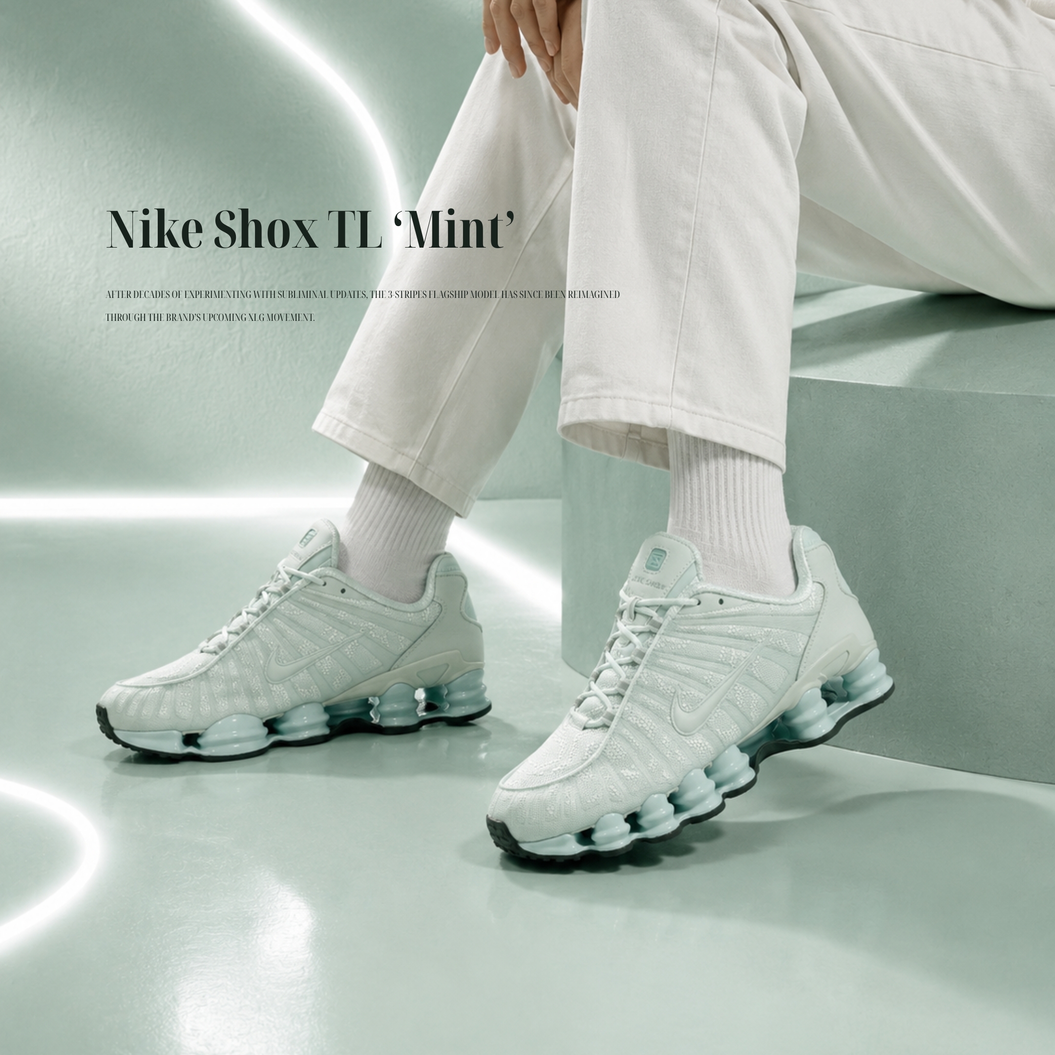 NICEDAY 代購 Nike Shox TL 彈簧鞋 薄荷 復古 綠 淺綠 草綠 男鞋 IM4687-002