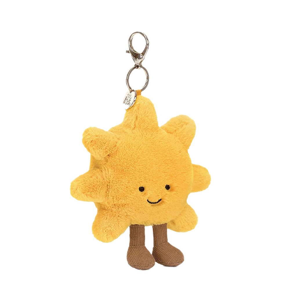 JELLYCAT 趣味宇宙系列 療癒微笑太陽 收納包 吊飾 安撫巾