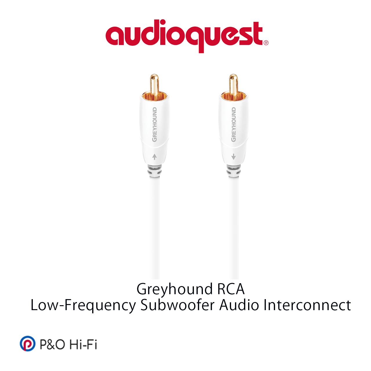 AudioQuest Greyhound（灰狗） RCA 超低音訊號線