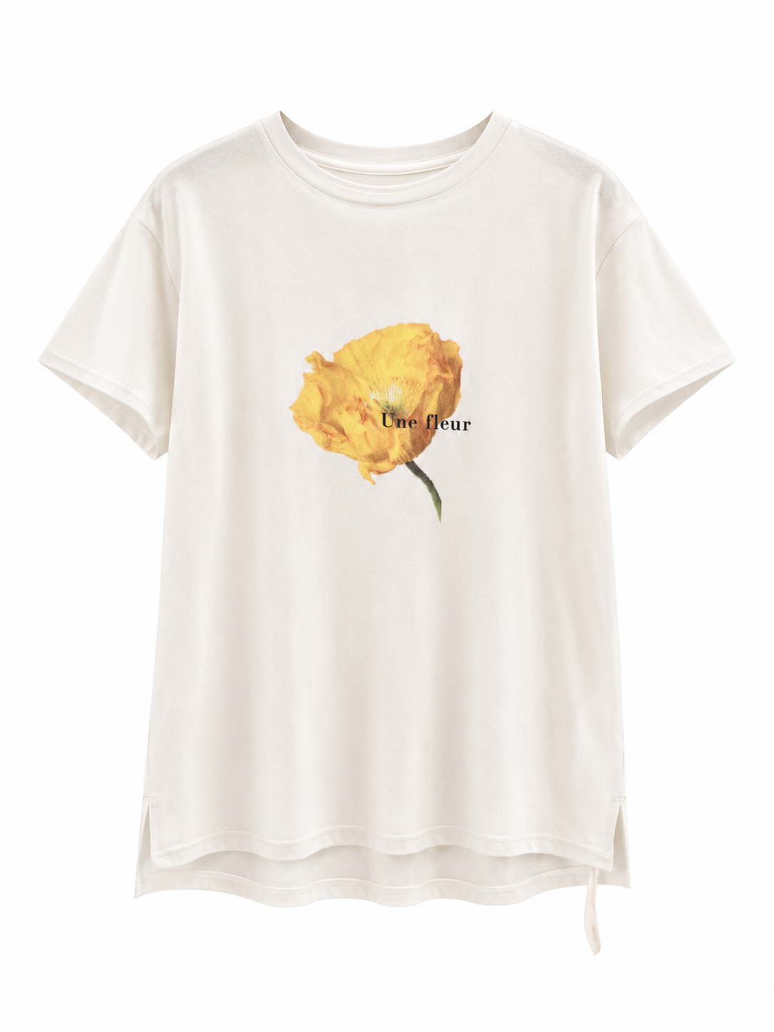 法式花柄棉T-shirt