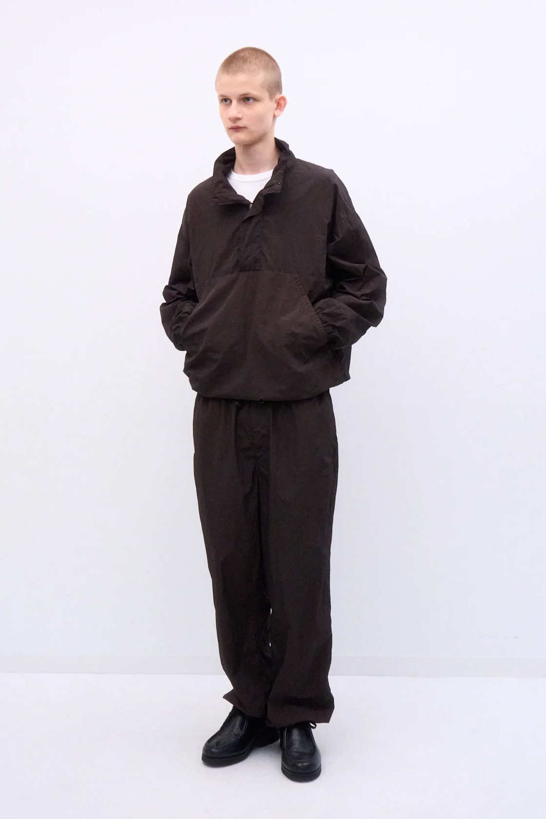 ATON HAND DYED NYLON STAND PULLOVER (2COL)