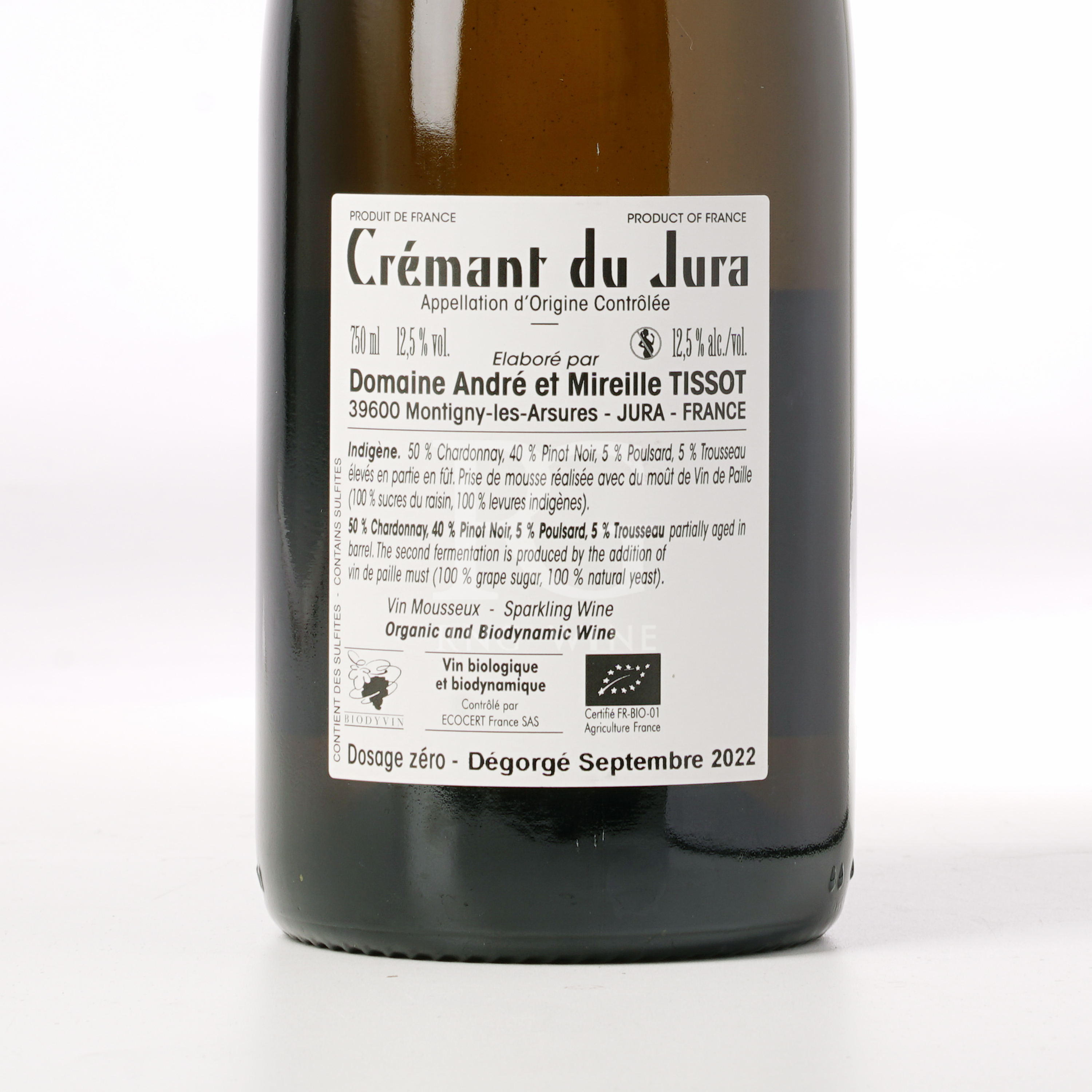 Benedicte & Stephane Tissot Cremant du Jura Indigene NV
