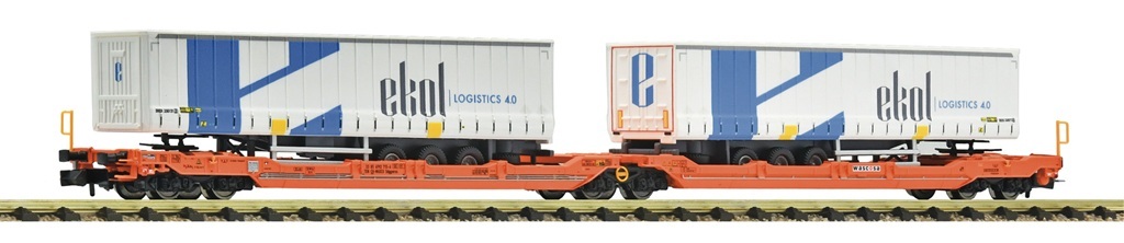Fleischmann 6660104 N規 Wascosa T3000 雙袋式聯結貨車（關節式雙口袋貨車）
