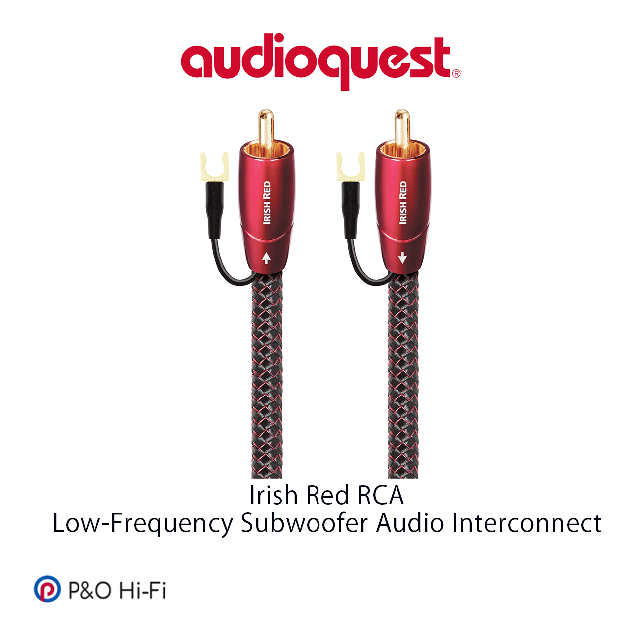 AudioQuest Irish Red（愛爾蘭紅） RCA 超低音訊號線
