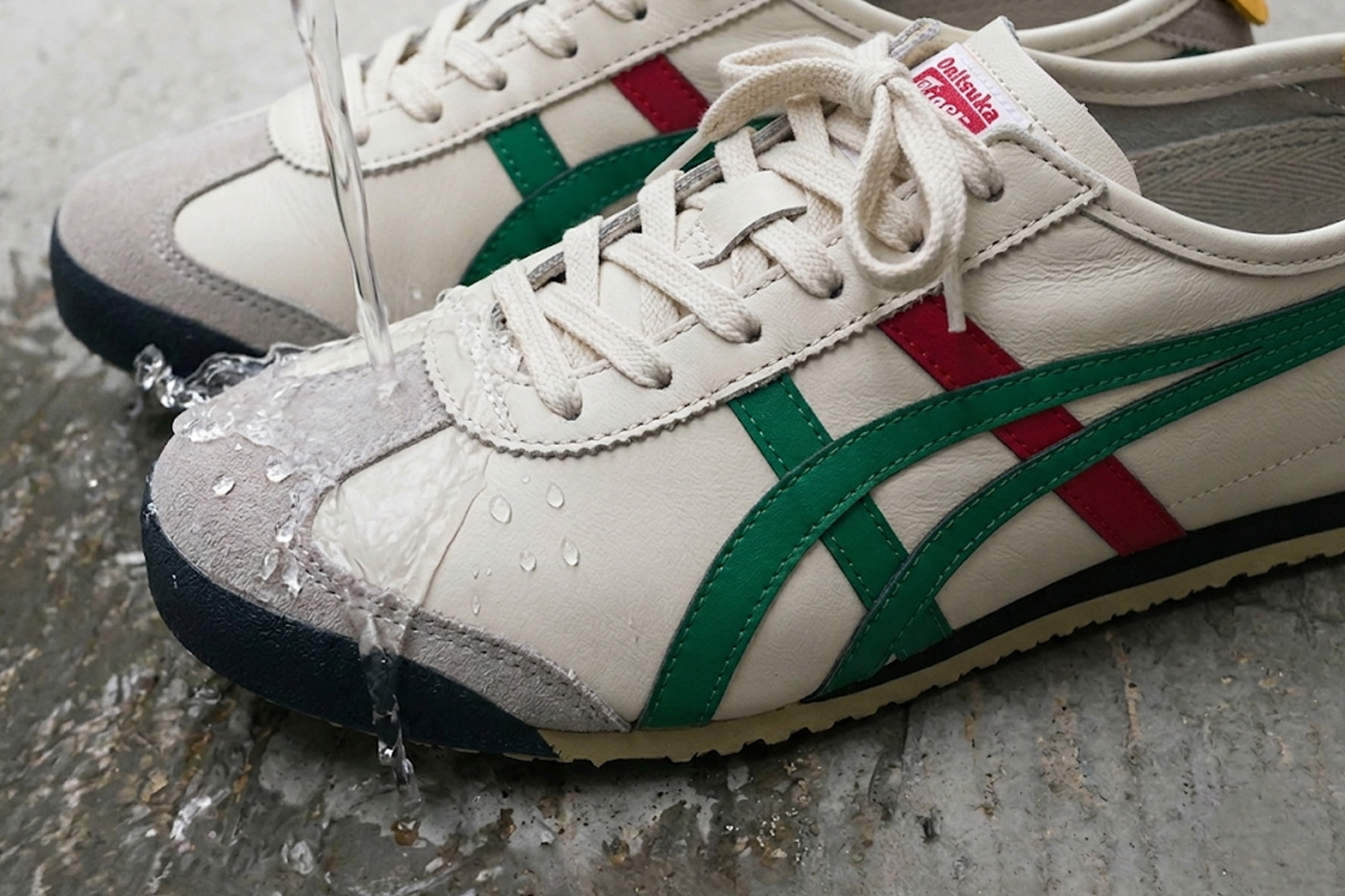 Onitsuka Tiger 防水噴霧實測效果