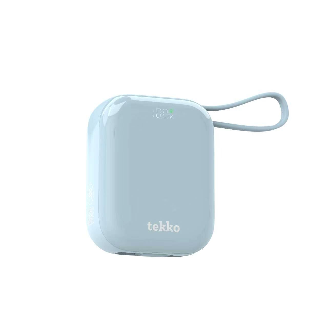 (3C & Qr code認證) Tekko SSB-Nano CL10 迷你自帶雙線半固態 10000mAh 行動電源