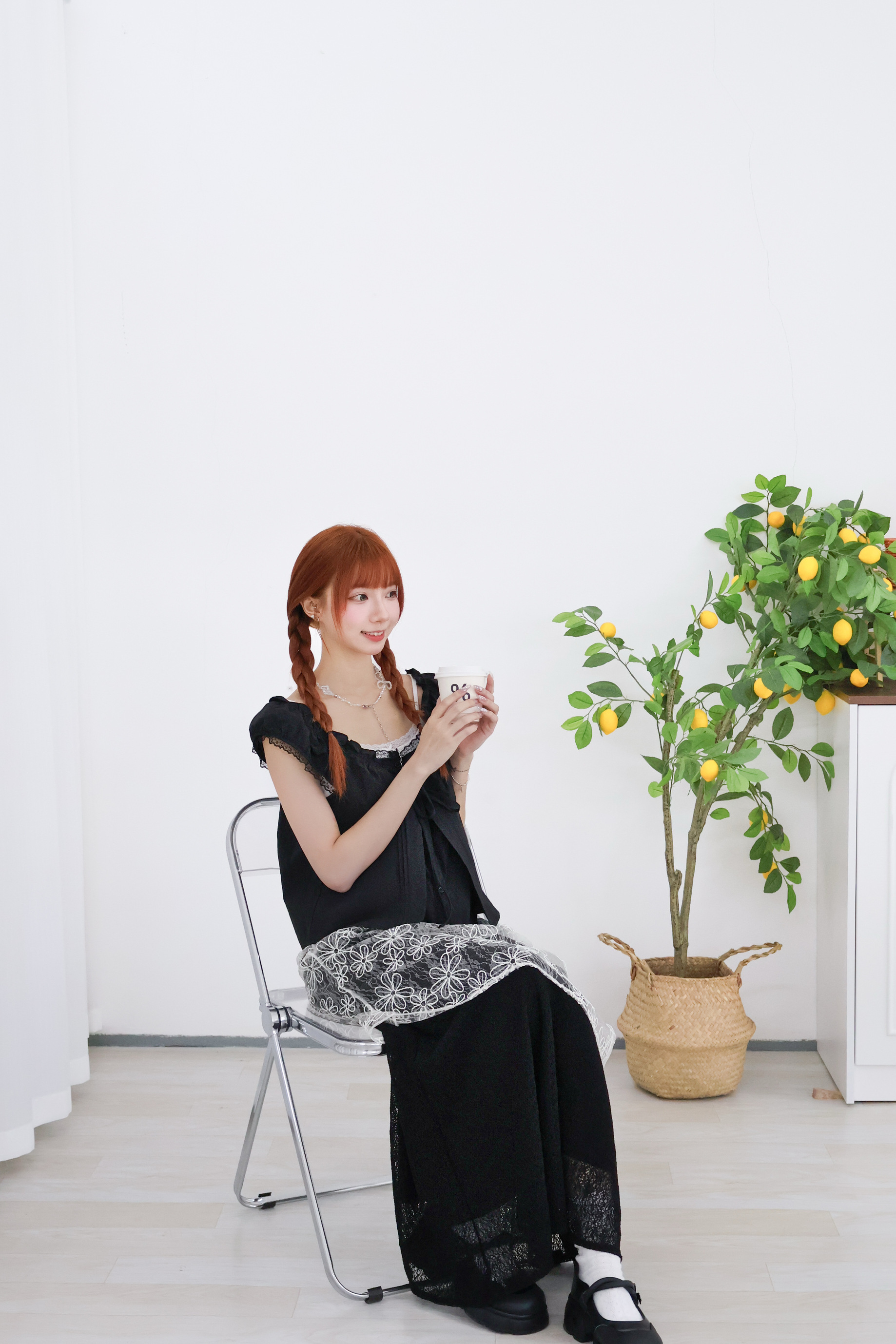 溫柔Lace邊假兩件Blouse · 3色入