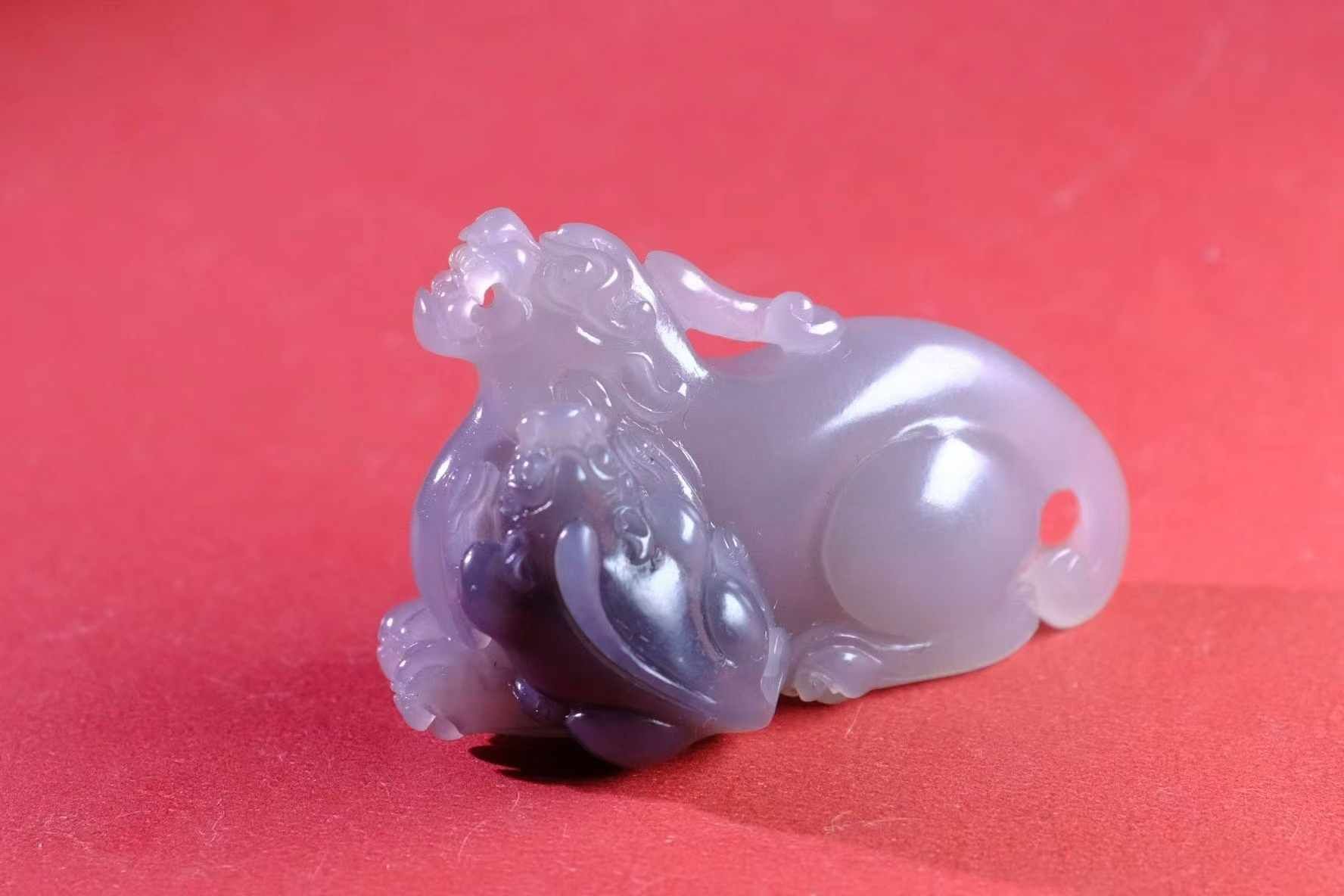 和田玉貔貅,天然和田玉軟玉