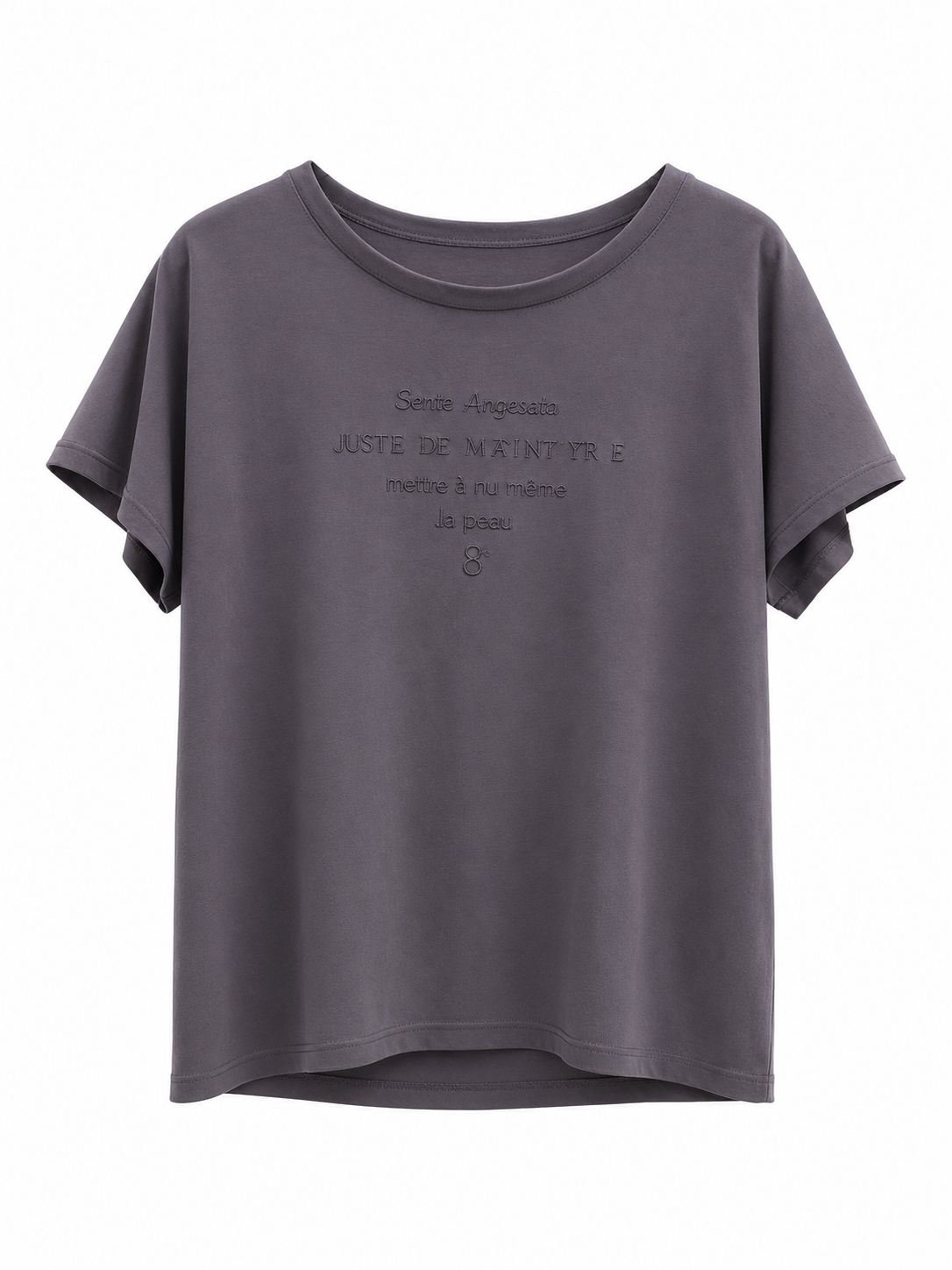 浮印字母棉T-shirt