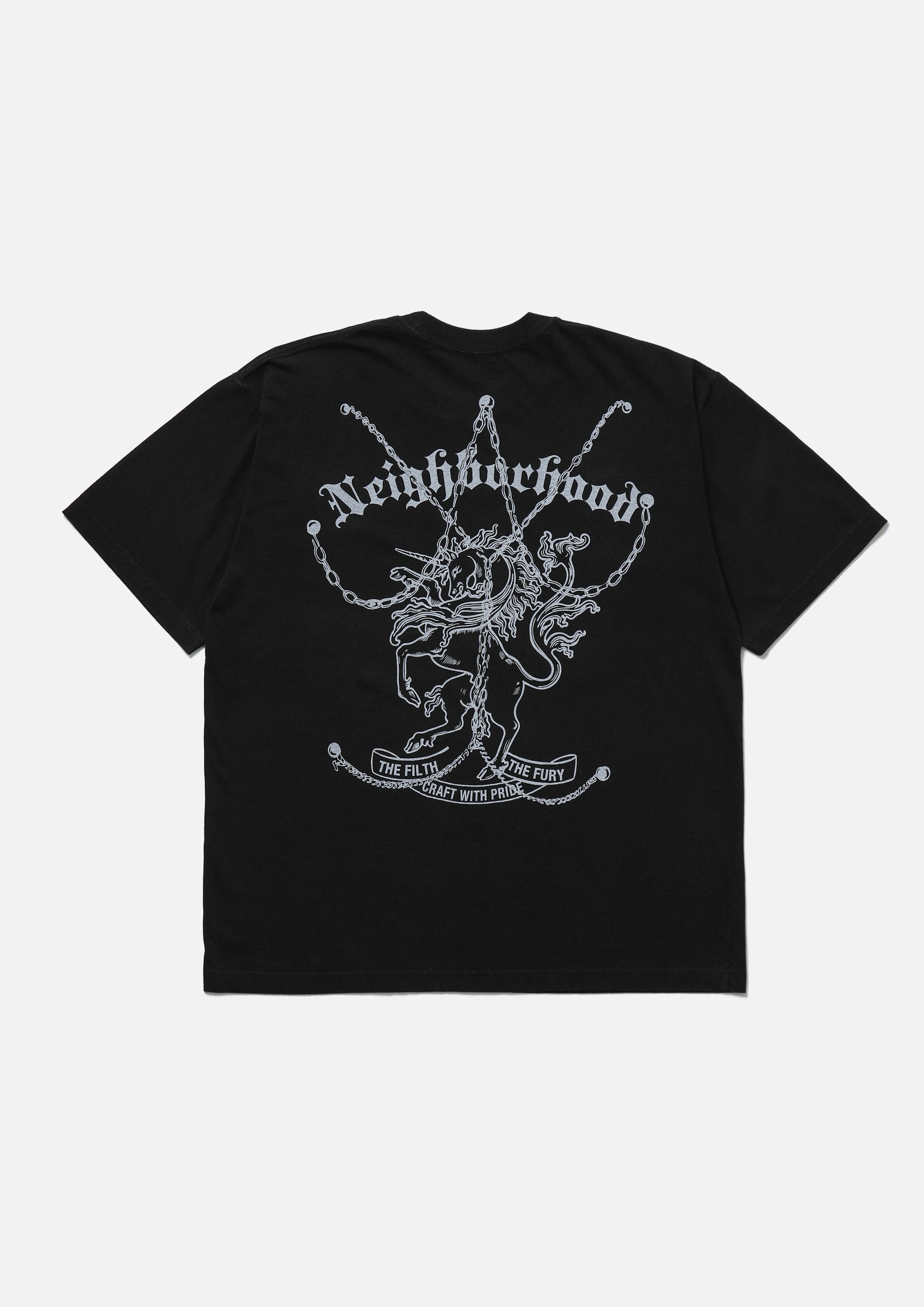 2026SS NEIGHBORHOOD NBHD NH 261 SPOT . TEE SS-8 鎖鏈 馬 哥德風 短T 現貨 261PCNH-ST20S