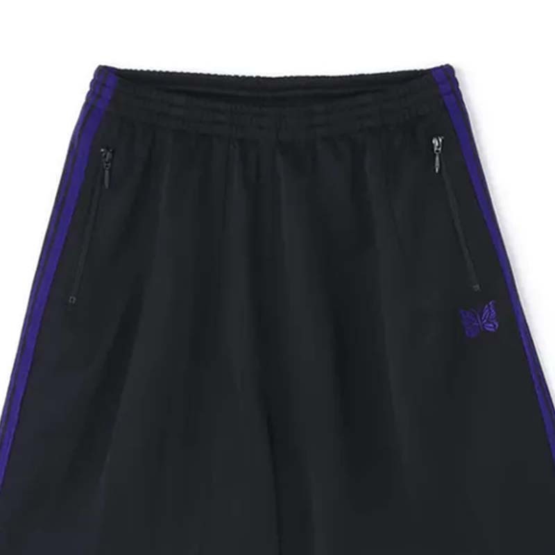 NEEDLES 別注款 H.D Track Shorts - Poly Smooth 短褲 黑紫色 SX1522-BE [台灣現貨]