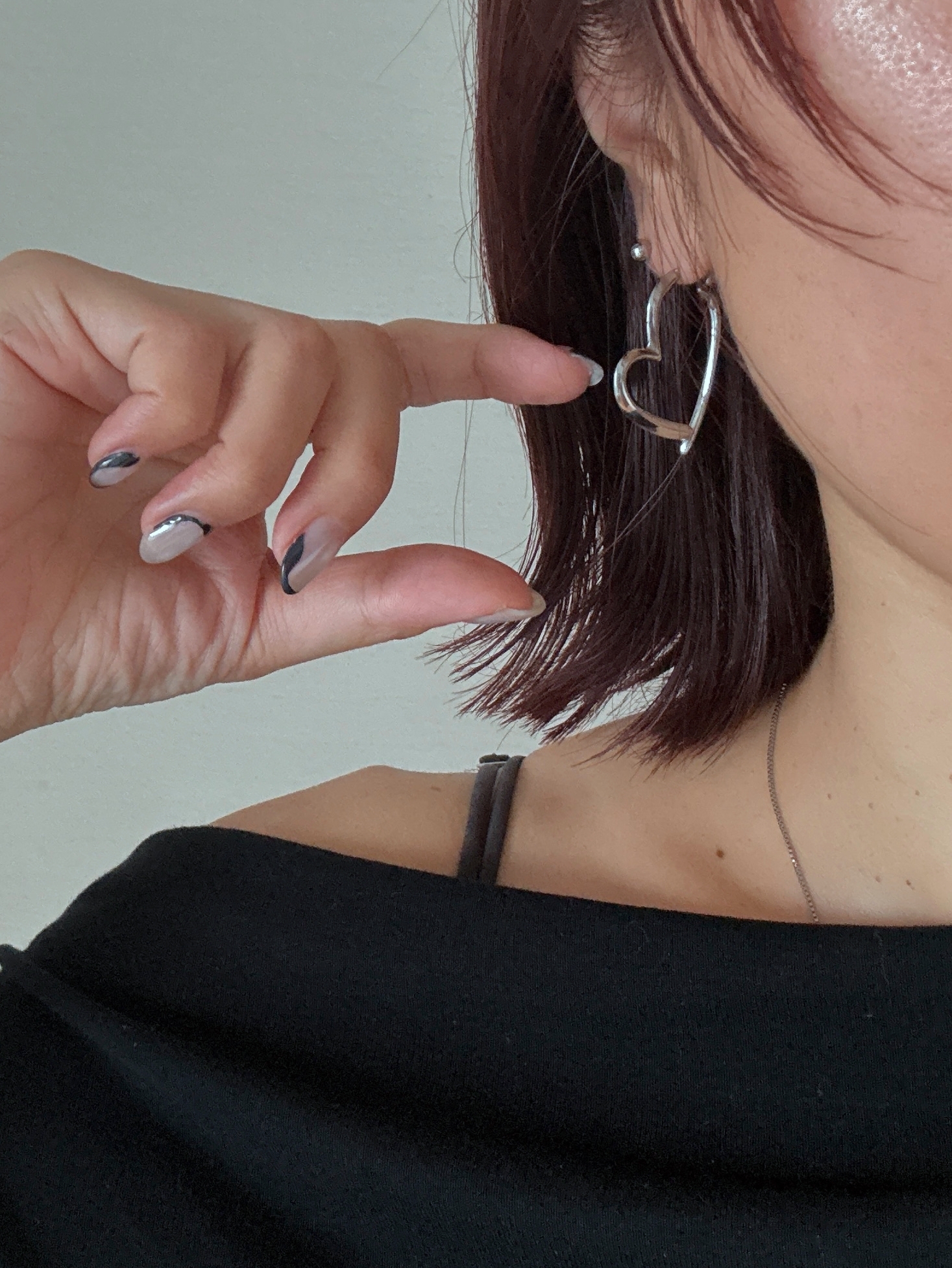half heart pierce
