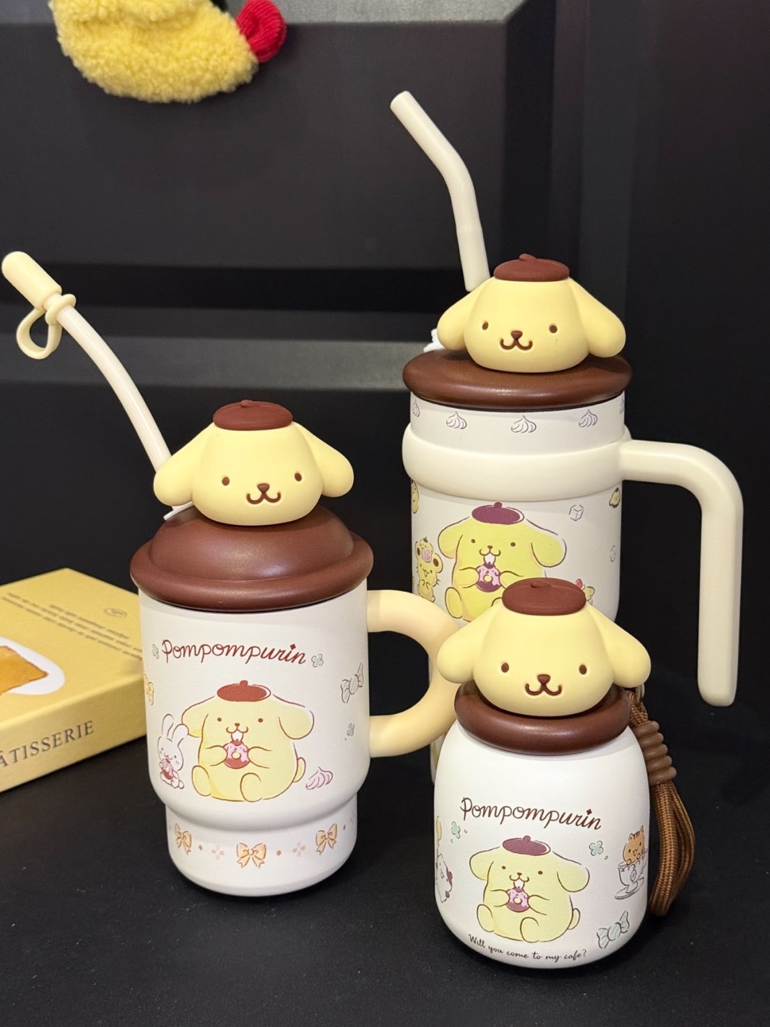 正版授權 SANRIO 三麗鷗 布丁狗 大容量 吸管保溫杯 系列 五款