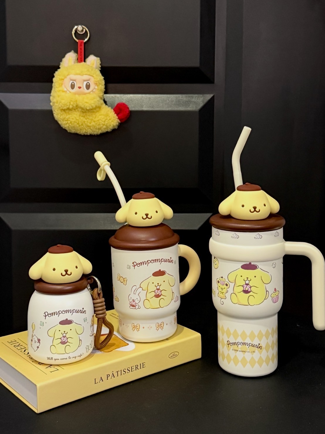 正版授權 SANRIO 三麗鷗 布丁狗 大容量 吸管保溫杯 系列 五款