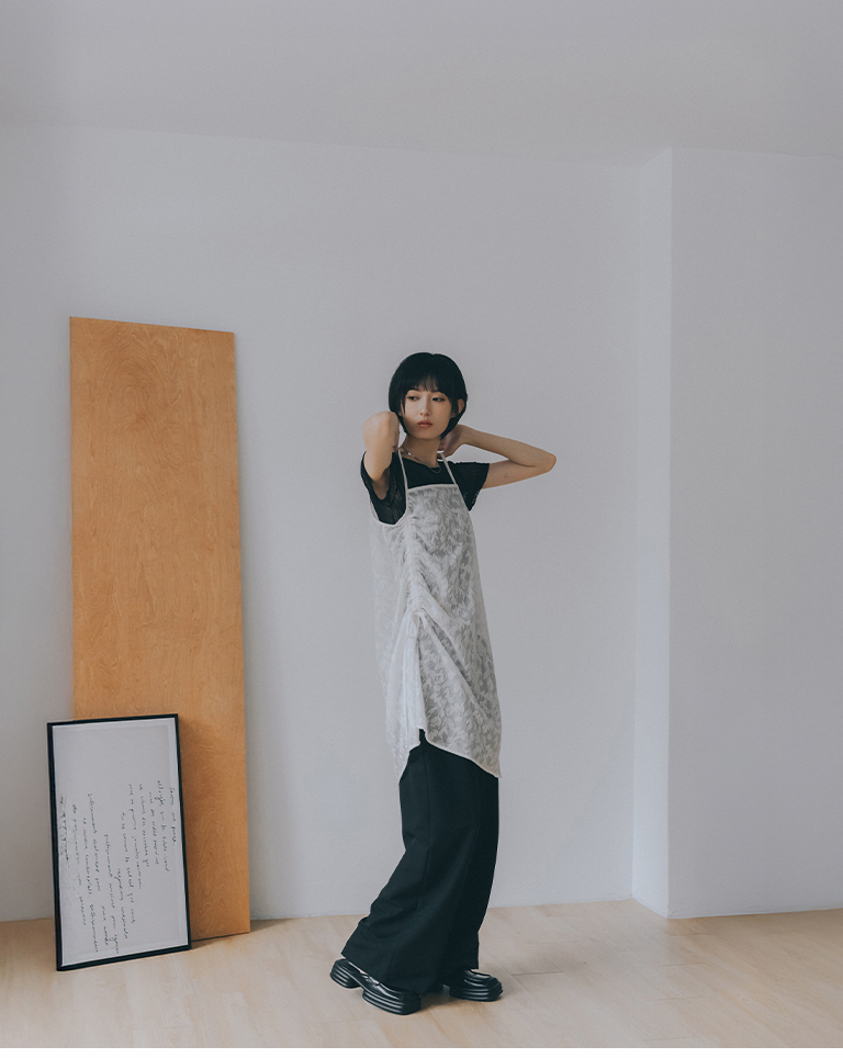 Simple low-waisted wide-leg suit trousers with belt - Black S/M/L【04030525】in stock+pre-order