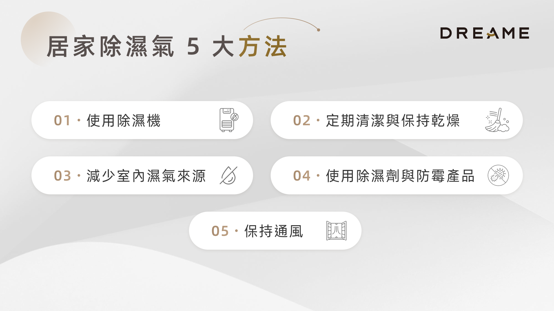 居家除濕氣 5 大方法