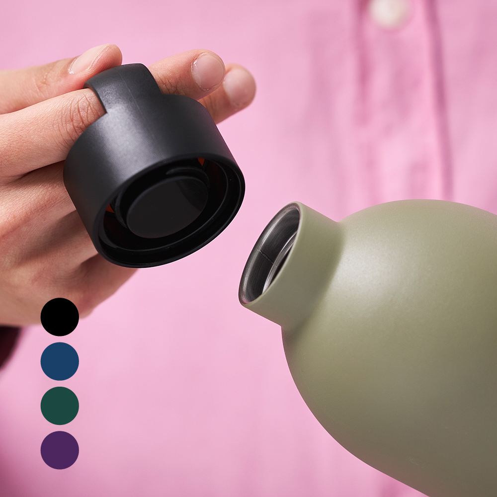 24Bottles Handle Lid - Black ( fit Spin Bottles, Clima and urban bottles)