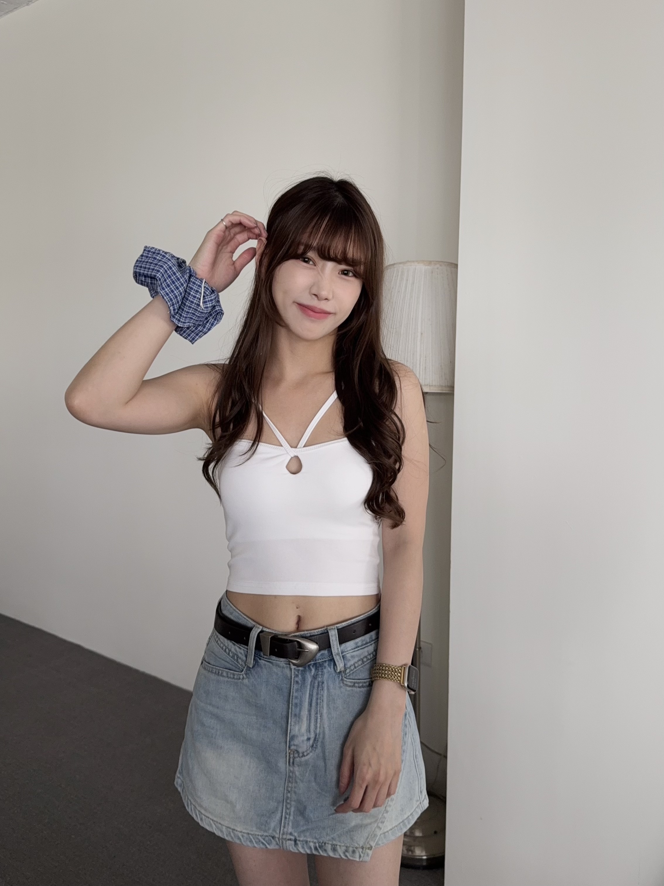 夏季性感簍空掛脖吊帶小可愛