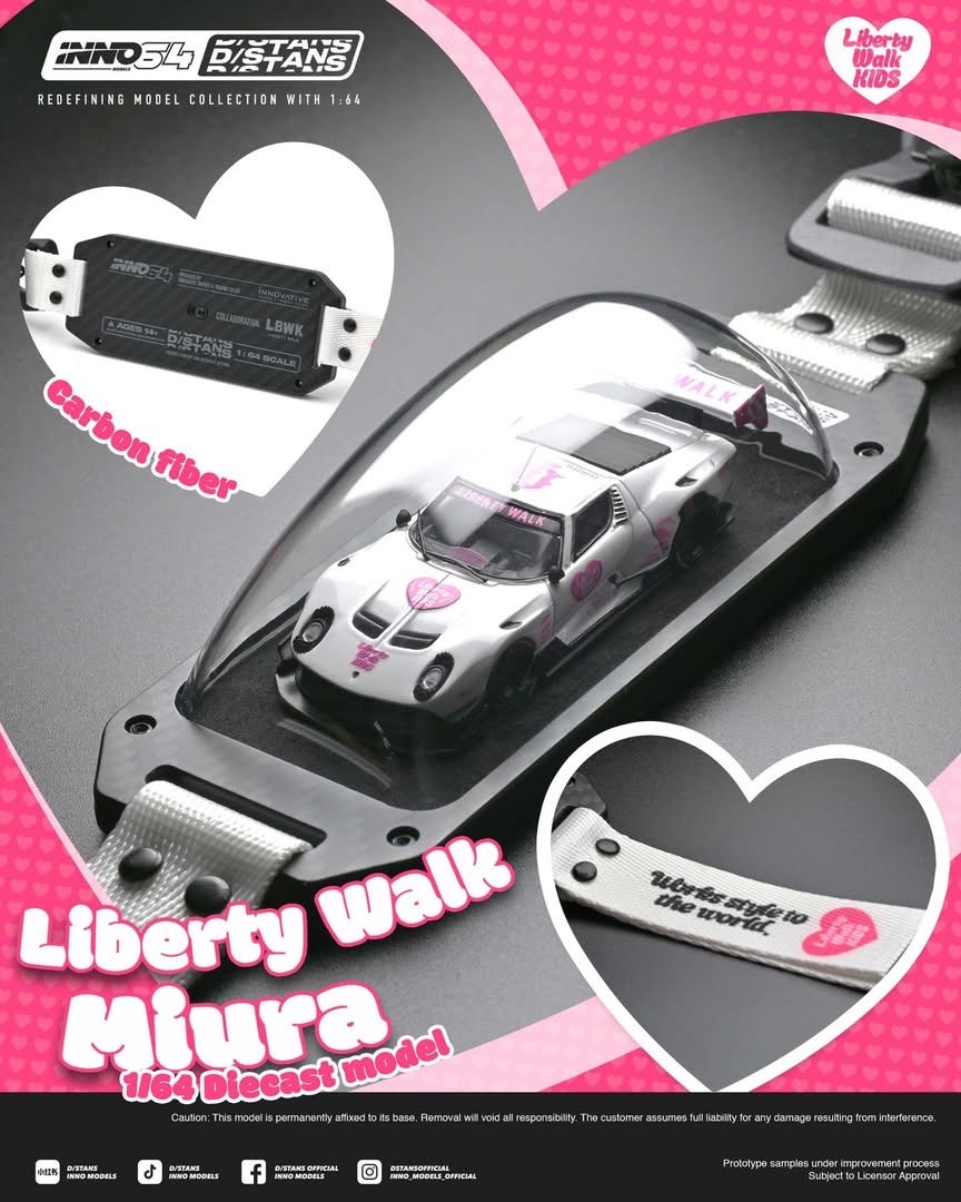 預訂 Pre-order - Inno64 1/64 LB-Silhouette WORKS Miura GT  (With Chase Car)