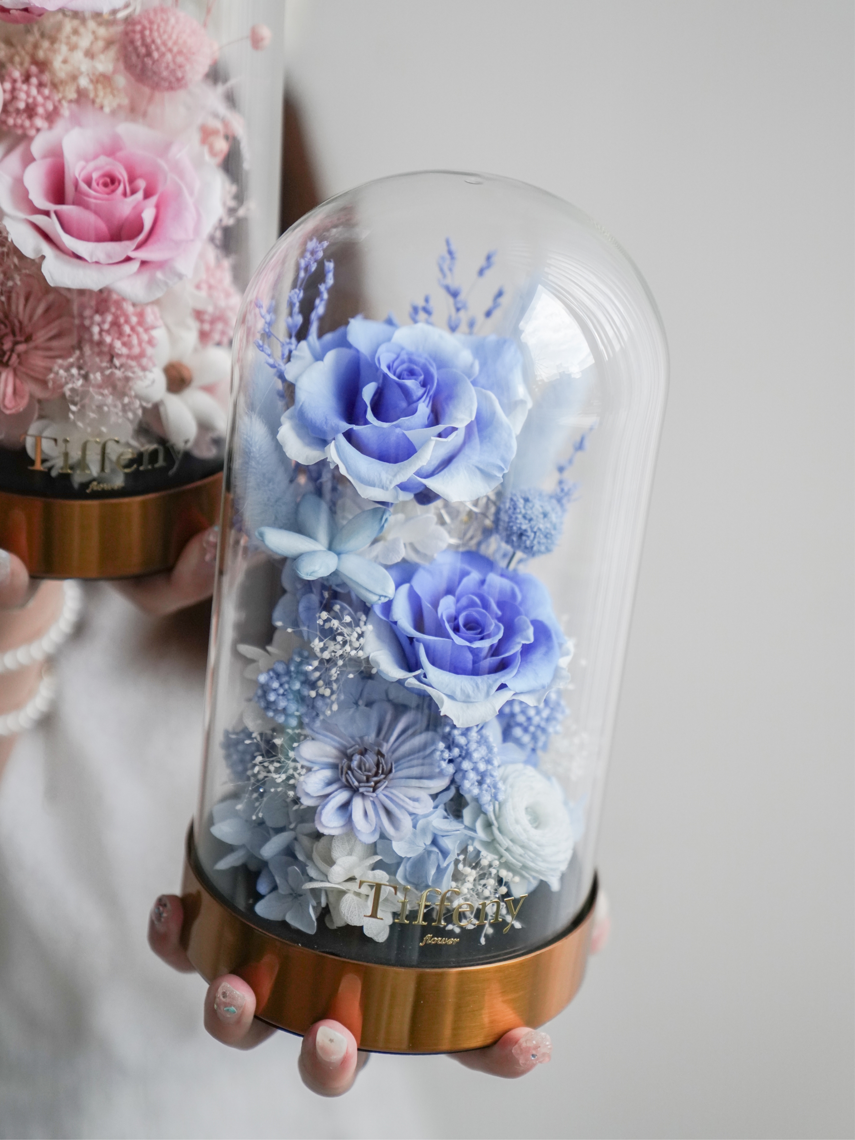 頂級永生花玻璃罩 / M /