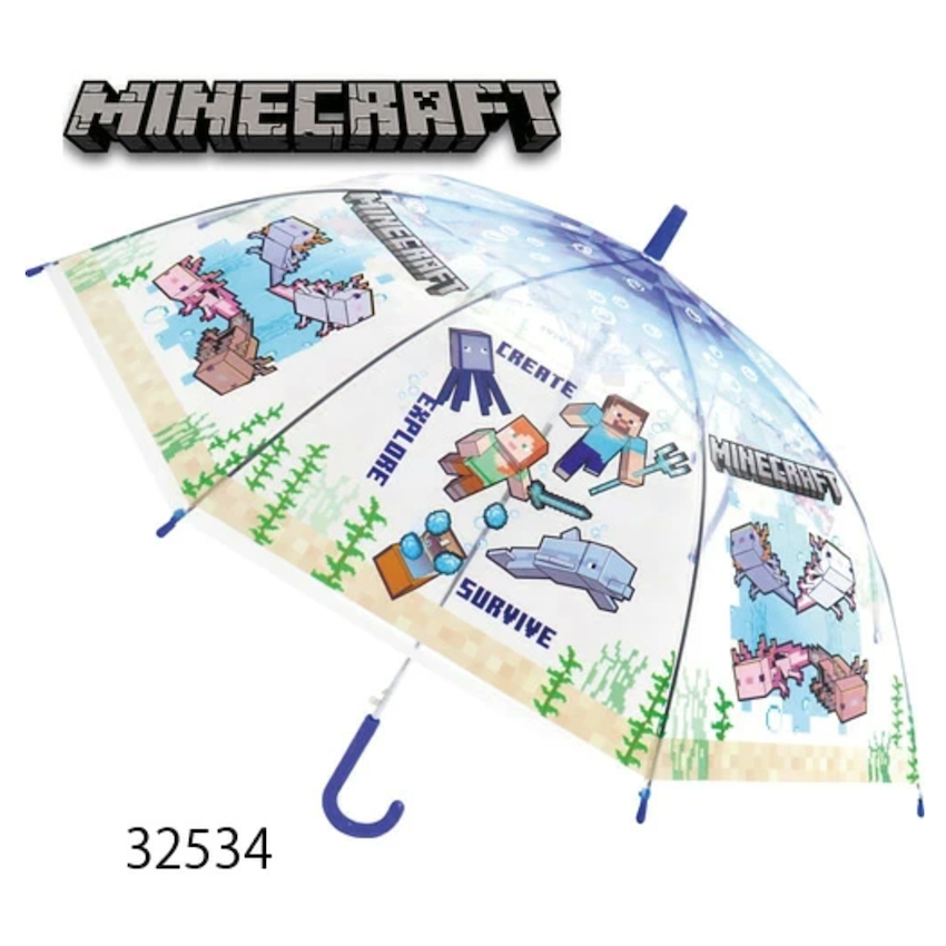 日本 Minecraft 55 CM 兒童雨傘