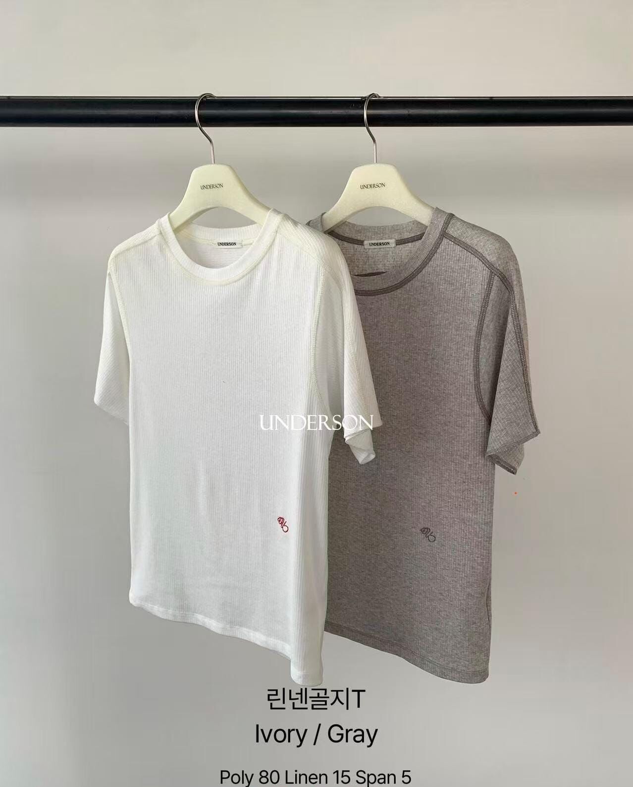 UD6413 小刺繡車線Tee