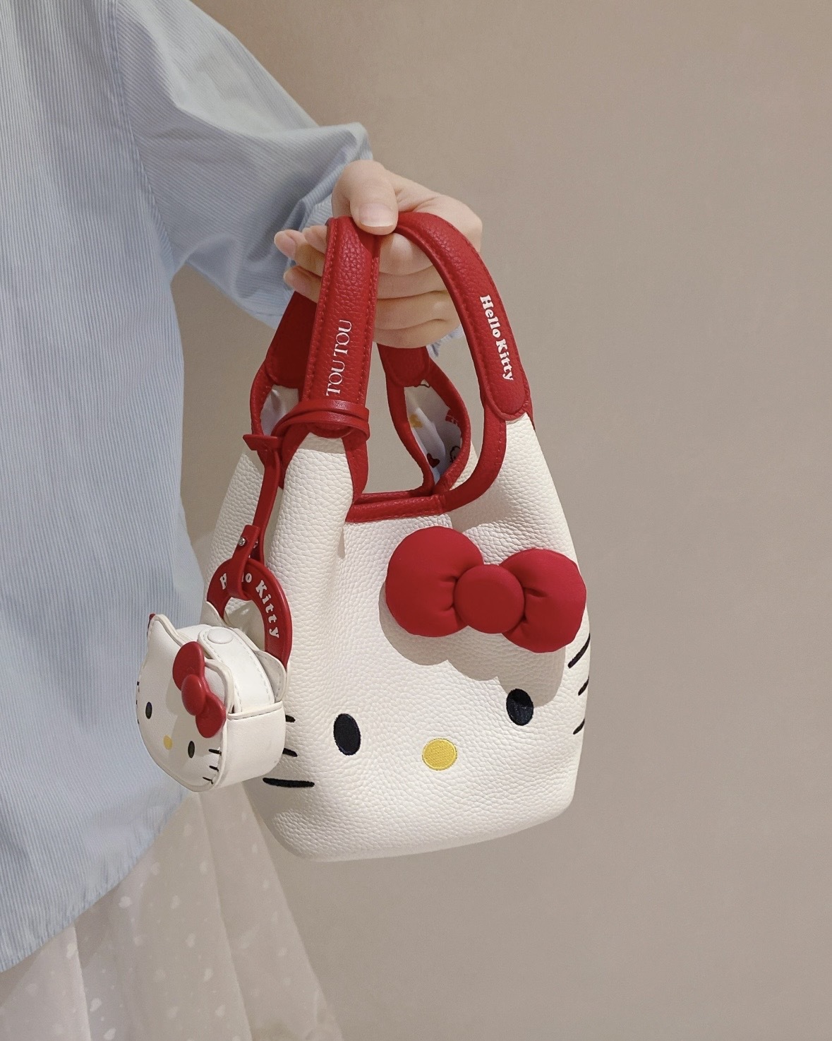 <買大送小💕>Hello Kitty x TOUTOU 聯名 三麗鷗 正版授權 天生一對 水桶包
