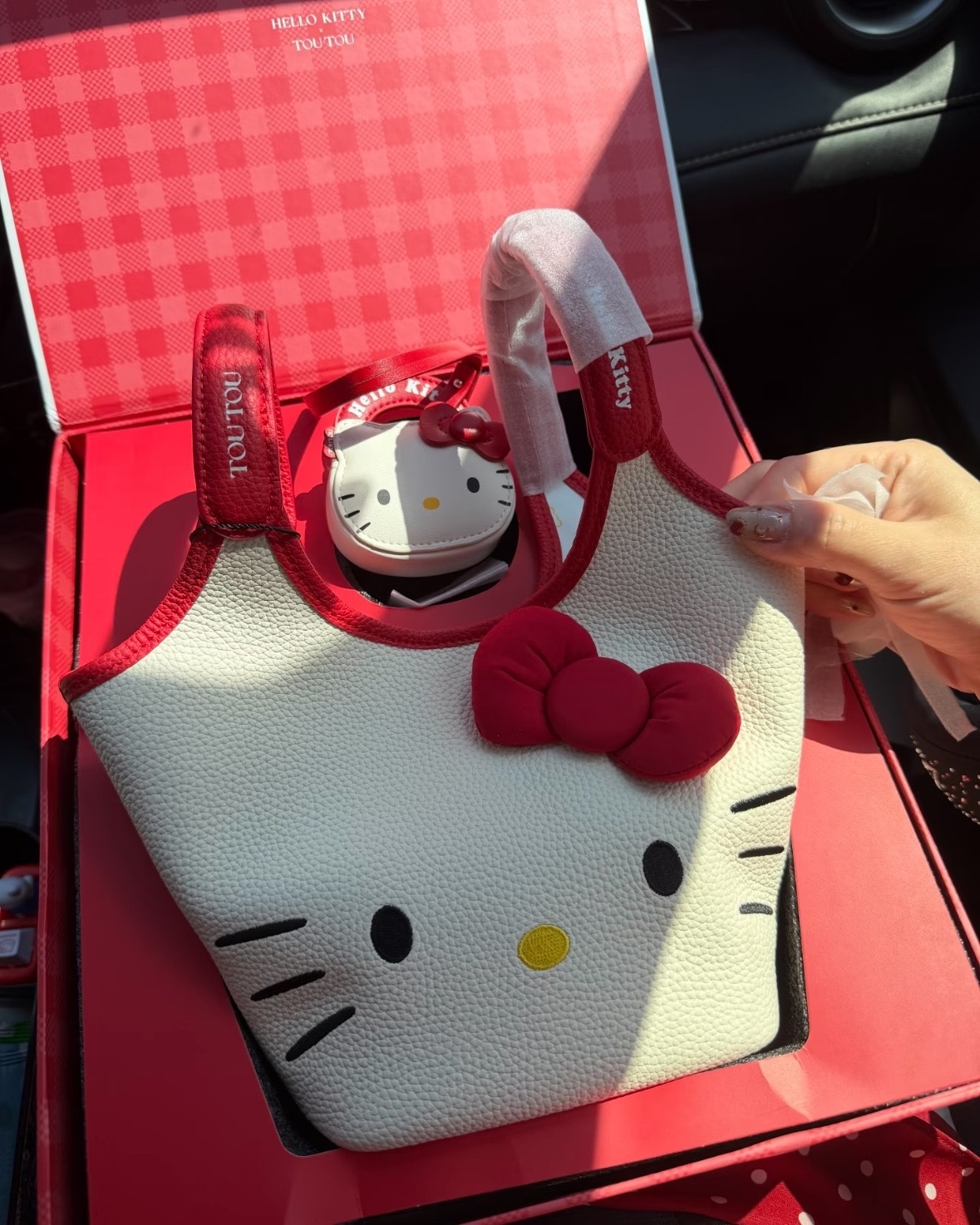 <買大送小💕>Hello Kitty x TOUTOU 聯名 三麗鷗 正版授權 天生一對 水桶包