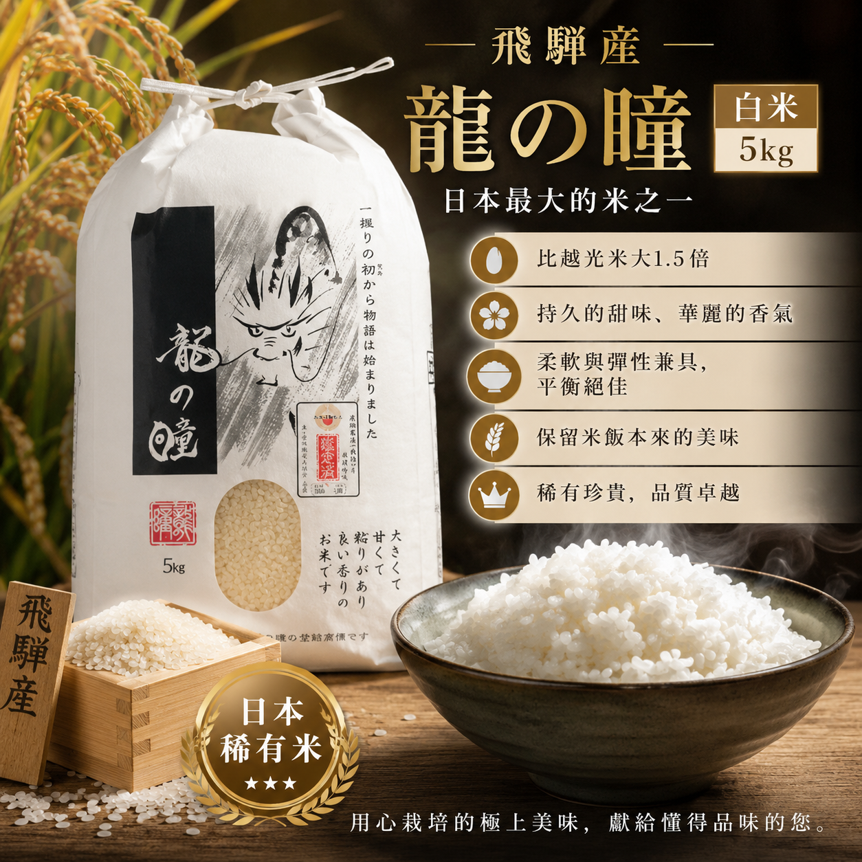 日本飛騨産 龍の瞳 白米