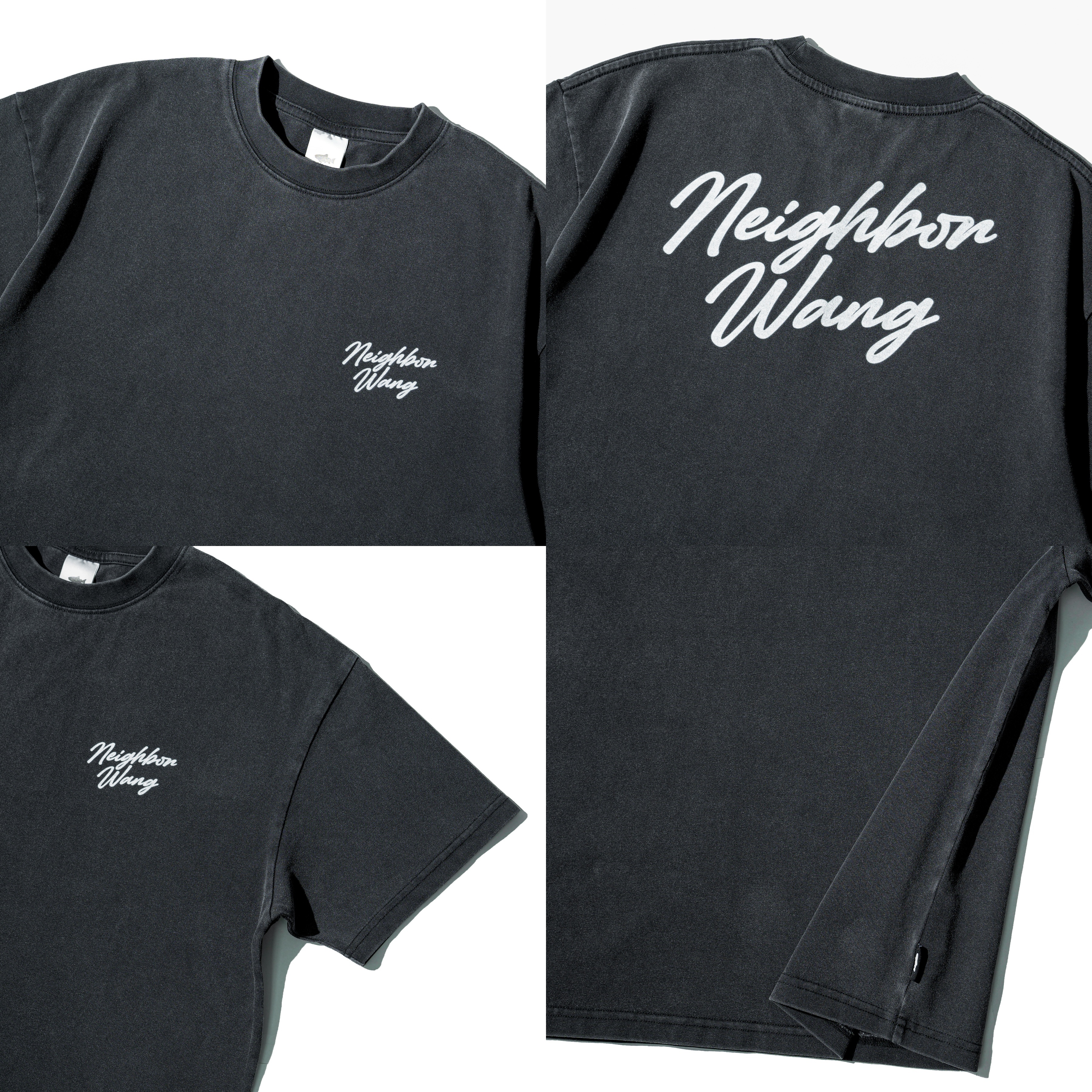 AGILITY Washed Boxy Tee / Neighbor Wang 水洗 草寫短袖Tee  [SR0-WONG]